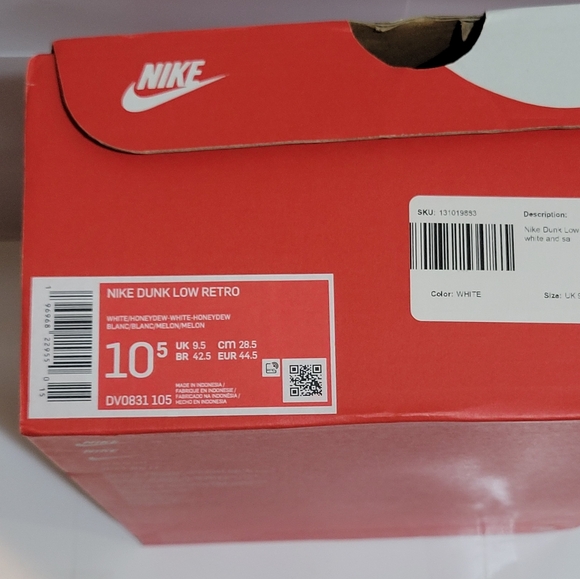 Nike Dunk Low Honeydew White - Picture 7 of 7